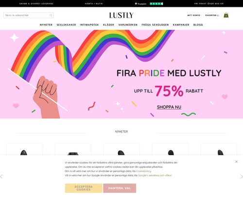 Review screenshot lustly.se