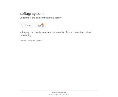 Review screenshot sofiagray.com