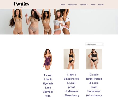 Review screenshot panties.co.nz/